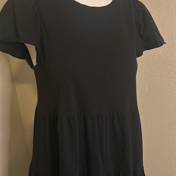 Basic Black Tshirt Style Dress By JCrew Size S - Picture 2 of 4